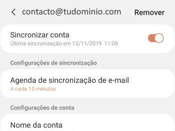 Passo 4 - Desmarcar sincronização